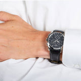Tissot T Classic Couturier Chronograph Black Dial Black Leather Strap Watch For Men - T035.617.16.051.00 Authentic Buy Shop Now