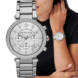 Michael Kors Parker Silver Dial Silver Steel Strap Watch for Women - MK5353 Authentic Buy Shop Now