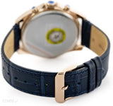 Tommy Hilfiger Baker Chronograph Quartz Blue Dial Blue Leather Strap Watch For Men - 1710451 Authentic Buy Shop Now