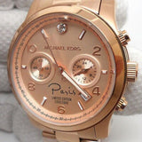Michael Kors Paris Limited Edition Rose Gold Dial Steel Strap Watch for Women - MK5716 Authentic Buy Shop Now