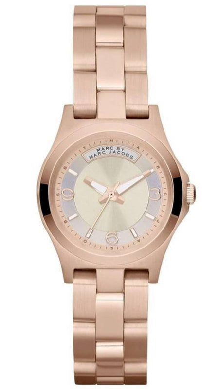 Marc Jacobs Baby Dave Rose Gold Dial Rose Gold Steel Strap Watch for Women - MBM3235 Authentic Buy Shop Now