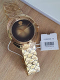 Versace Shadov Quartz Gold Dial Gold Steel Strap Watch for Women - VEBM00618 Authentic Buy Shop Now
