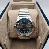 Breitling Chronomat GMT 40 Brown Dial Silver Steel Strap Watch for Men - A32398101M1A1 Authentic Buy Shop Now