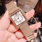 Guess Highline Off White Dial Rose Gold Stainless Steel Mesh Strap Watch For Women - W0826L3 Authentic Buy Shop Now