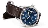 IWC Pilots Watch Mark XVII Edition Le Petit Prince Blue Dial Brown Leather Strap Watch for Men - IW326506 Authentic Buy Shop Now