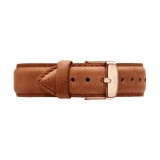 Daniel Wellington Dapper Durham White Dial Brown Leather Strap Watch For Women - DW00100113 Authentic Buy Shop Now