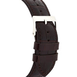 Guess Delancy Quartz White Dial Brown Leather Strap Watch For Men - W0870G1 Authentic Buy Shop Now