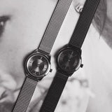 Calvin Klein Minimal Black Dial Black Mesh Bracelet Watch for Women - K3M234B1 Authentic Buy Shop Now
