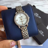 Coach Delancey Mother of Pearl Dial Gold Steel Strap Watch for Women - 14502478 Authentic Buy Shop Now