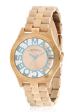 Marc Jacobs Henry Rose Gold Dial Rose Gold Steel Strap Watch for Women - MBM3296 Authentic Buy Shop Now