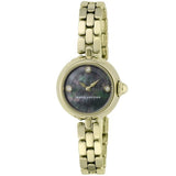 Marc Jacobs Courtney Mother of Pearl Black Dial Gold Steel Strap Watch for Women - MJ3460 Authentic Buy Shop Now