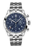 Breitling Super Avi B04 Chronograph GMT 46 Tribute to Vought F4U Corsair Blue Dial Silver Steel Strap Watch for Men - AB04451A1C1A1 Authentic Buy Shop Now