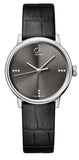 Calvin Klein Accent Black Dial Black Leather Strap Watch for Men - K2Y2X1CU Authentic Buy Shop Now