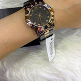 Marc Jacobs Amy Grey Dial Two Tone Steel Strap Watch for Women - MBM8597 Authentic Buy Shop Now
