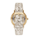 Michael Kors Pyper Quartz Silver Dial White Leather Strap Watch For Women - MK2858 Authentic Buy Shop Now