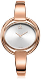 Calvin Klein Impetuos Silver Dial Rose Gold Steel Strap Watch for Women - K4F2N616 Authentic Buy Shop Now