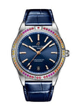 Breitling Chronomat Automatic 36 South Sea Blue Dial Blue Leather Strap Watch for Women - A10380611C1P1 Authentic Buy Shop Now