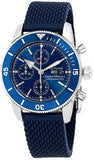 Breitling Superocean Heritage Chronograph 44 Blue Dial Blue Mesh Bracelet Watch for Men - A13313161C1S1 Authentic Buy Shop Now