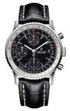 Breitling Navitimer 1 Chronograph 41mm Automatic Black Dial Black Leather Strap Mens Watch - A13324121B1P1 Authentic Buy Shop Now
