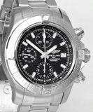 Breitling Avenger Chronograph 43 Black Dial Silver Steel Strap Watch for Men - A13385101B1A1 Authentic Buy Shop Now