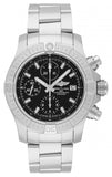 Breitling Avenger Chronograph 43 Black Dial Silver Steel Strap Watch for Men - A13385101B1A1 Authentic Buy Shop Now