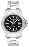 Breitling Avenger Automatic 43mm Black Dial Silver Steel Strap Watch for Men - A17318101B1A1 Authentic Buy Shop Now