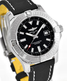 Breitling Avenger Automatic 43mm Black Dial Black Nylon Strap Watch for Men - A17318101B1X2 Authentic Buy Shop Now