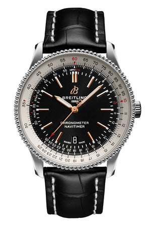 Breitling Navitimer 1 Automatic 41mm Black Dial Black Leather Strap Mens Watch - A17326211B1P2 Authentic Buy Shop Now