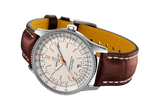 Breitling Navitimer Automatic 41 White Dial Brown Leather Strap Watch for Men - A17326211G1P2 Authentic Buy Shop Now