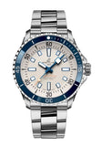 Breitling Superocean Automatic 42 White Dial Green Silver Steel Strap Watch for Men - A17375E71G1A1 Authentic Buy Shop Now