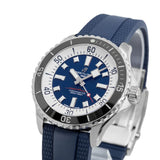 Breitling Superocean Automatic 44 Blue Dial Blue Rubber Strap Watch for Men - A17376211C1S1 Authentic Buy Shop Now