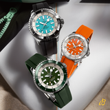 Breitling Superocean Automatic 36 Orange Dial Orange Rubber Strap Watch for Men - A17377211O1S1 Authentic Buy Shop Now