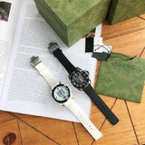 Gucci Dive Tiger White Dial White Rubber Strap Watch For Men - YA136329 Authentic Buy Shop Now