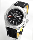 Breitling Avenger Automatic GMT 43 Black Dial Black Nylon Strap Watch for Men - A32397101B1X1 Authentic Buy Shop Now
