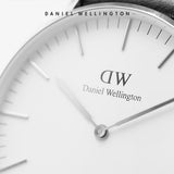 Daniel Wellington Classic Glasgow White Dial Two Tone NATO Strap Unisex Watch - DW00100047 Authentic Buy Shop Now