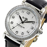 Coach Madison White Dial Black Leather Strap Watch for Women - 14502399 Authentic Buy Shop Now