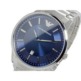 Emporio Armani Renato Blue Dial Silver Steel Strap Watch For Men - AR2477 Authentic Buy Shop Now