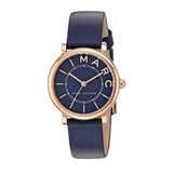 Marc Jacobs Roxy Navy Blue Dial Navy Blue Leather Strap Watch for Women - MJ1539 Authentic Buy Shop Now
