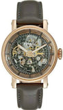 Fossil Boyfriend Automatic Skeleton Grey Dial Grey Leather Strap Watch for Women - ME3089 Authentic Buy Shop Now