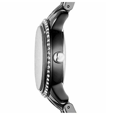 Emporio Armani Crystal Ceramica Black Dial Black Steel Strap Watch For Women - AR1478 Authentic Buy Shop Now