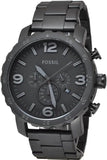 Fossil Nate Chronograph Black Dial Black Steel Strap Watch for Men - JR1401 Authentic Buy Shop Now
