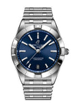 Breitling Chronomat 32 Blue Dial Silver Steel Strap Watch for Women - A77310101C1A1 Authentic Buy Shop Now