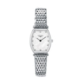Longines La Grande Classique de Longines Tonneau White Dial Silver Steel Strap Watch for Women - L4.205.4.87.6 Authentic Buy Shop Now
