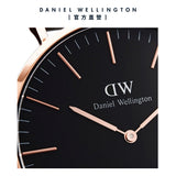 Daniel Wellington Classic York Black Dial Brown Leather Strap Watch For Men - DW00100128 Authentic Buy Shop Now