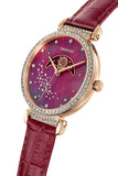 Swarovski Passage Moon Phase Red Dial Red Leather Strap Watch for Women - 5613323 Authentic Buy Shop Now