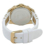 Guess Intrepid White Dial Two Tone Silicone Strap Watch For Women - W0325L6 Authentic Buy Shop Now