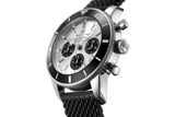 Breitling Superocean Heritage B01 Chronograph 44 Silver Dial Black Mesh Bracelet Watch for Men - AB0162121G1S1 Authentic Buy Shop Now