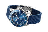 Breitling Superocean Heritage II B20 44mm Blue Dial Blue Rubber Strap Mens Watch - AB2030161C1S1 Authentic Buy Shop Now