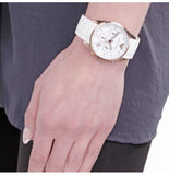 Emporio Armani Sportivo Silver Dial White Silicone Strap Watch For Women - AR5920 Authentic Buy Shop Now