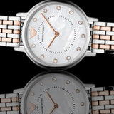 Emporio Armani Mother of Pearl Dial Two Tone Stainless Steel Watch For Women - AR11094 Authentic Buy Shop Now